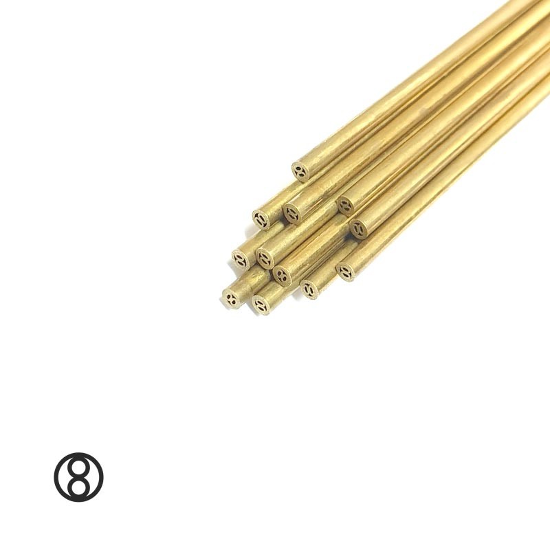 100PCS EDM Drilling Electrodes Single Channel Brass Tubes Ø0.3 X 400mm Tube